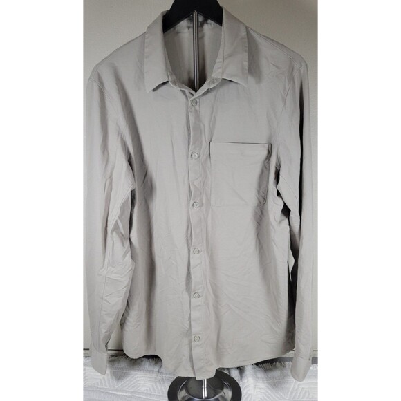 Lululemon Commission Long Sleeve Shirt Ventlight “One Thing At A Time” Men’s L - Picture 1 of 8